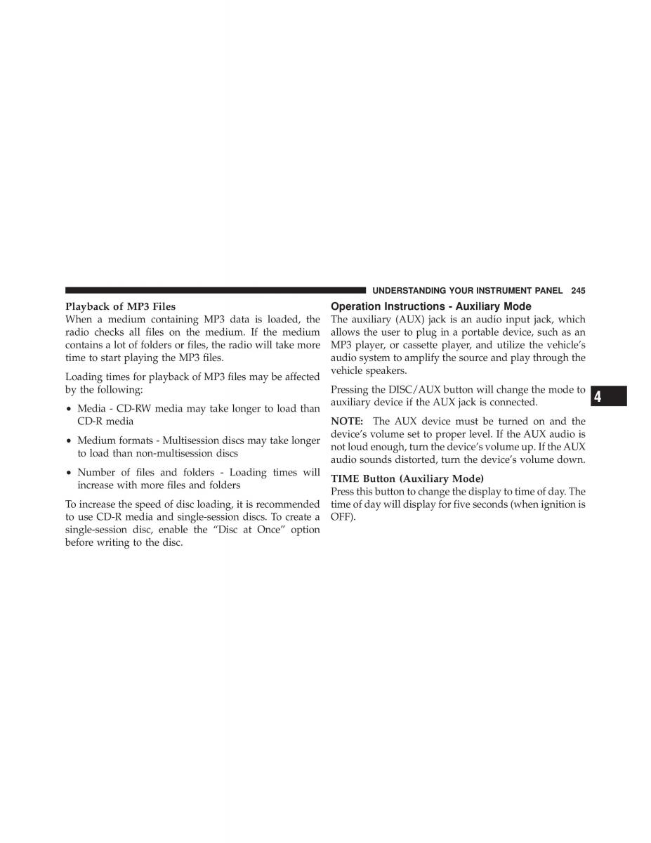 Jeep Wrangler TJ 2007 owners manual / page 247