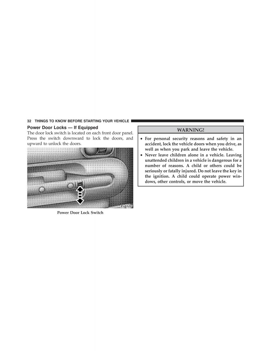 Jeep Wrangler TJ 2007 owners manual / page 34