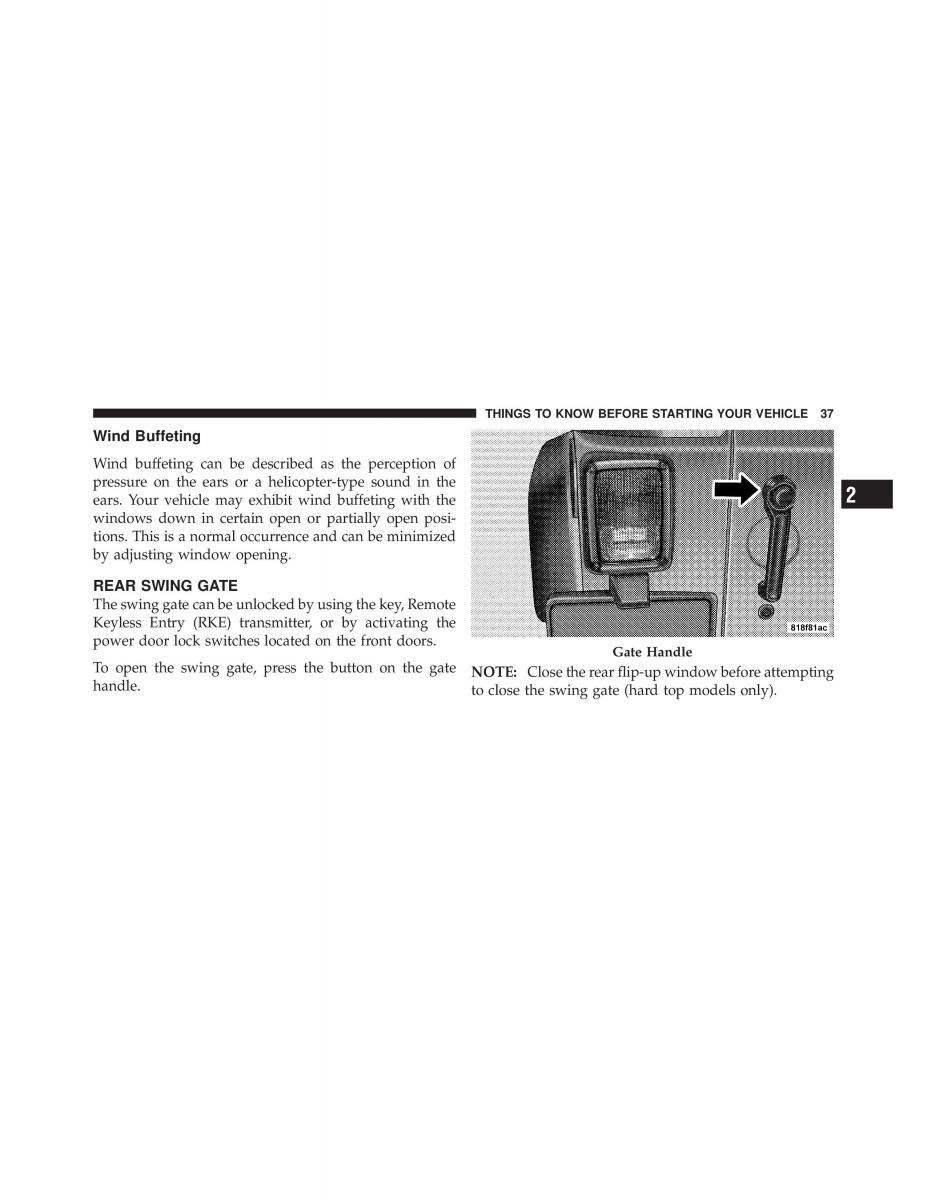 Jeep Wrangler TJ 2007 owners manual / page 39