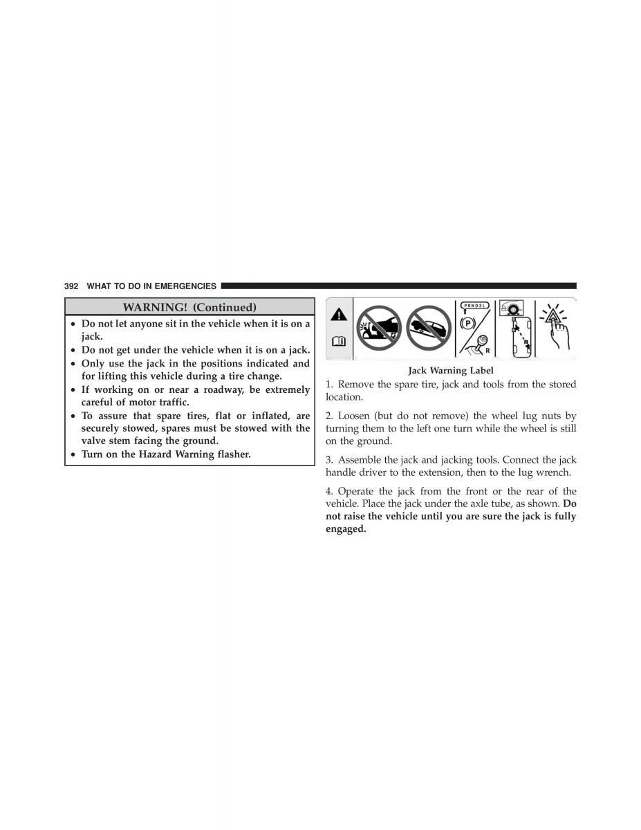 Jeep Wrangler TJ 2007 owners manual / page 394