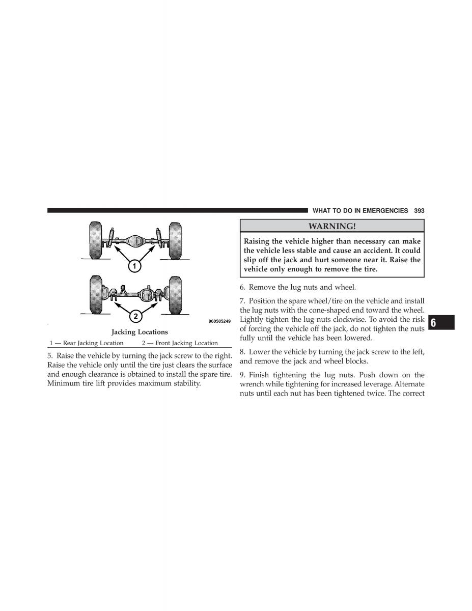 Jeep Wrangler TJ 2007 owners manual / page 395