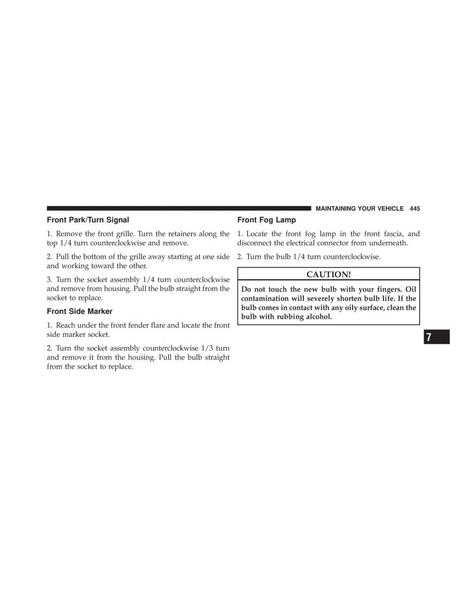 Jeep Wrangler TJ 2007 owners manual / page 447