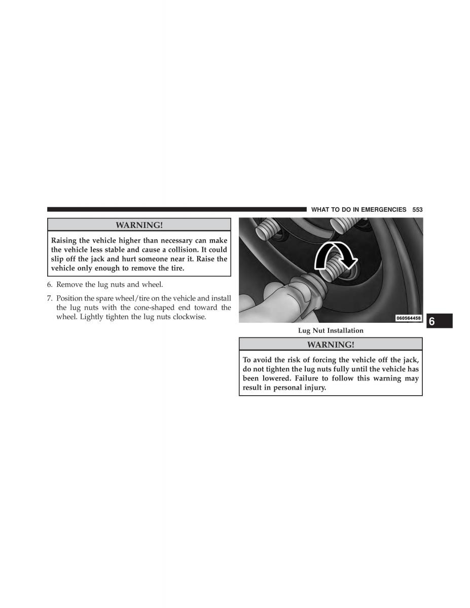 Jeep Wrangler TJ 2013 owners manual / page 555