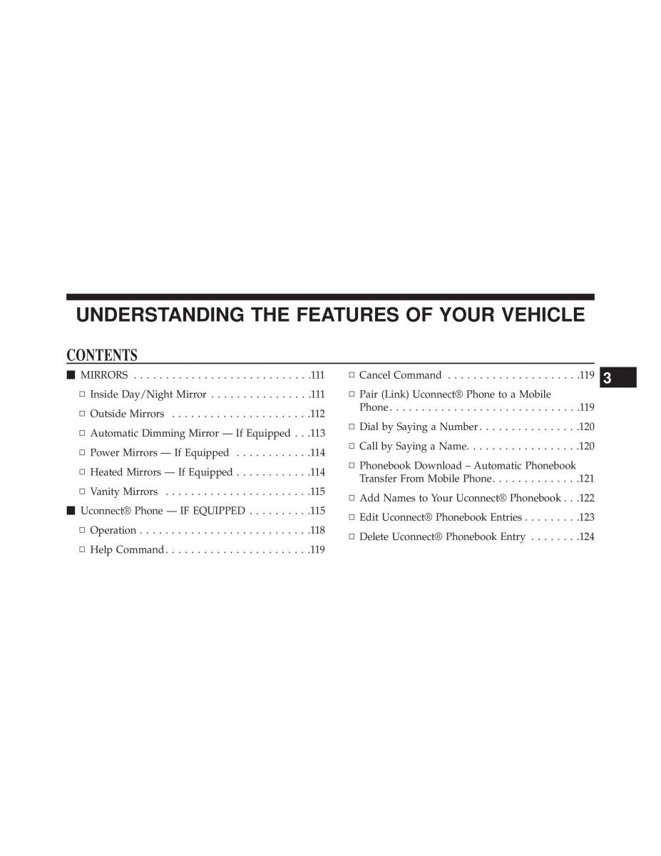 Jeep Wrangler TJ 2013 owners manual / page 107