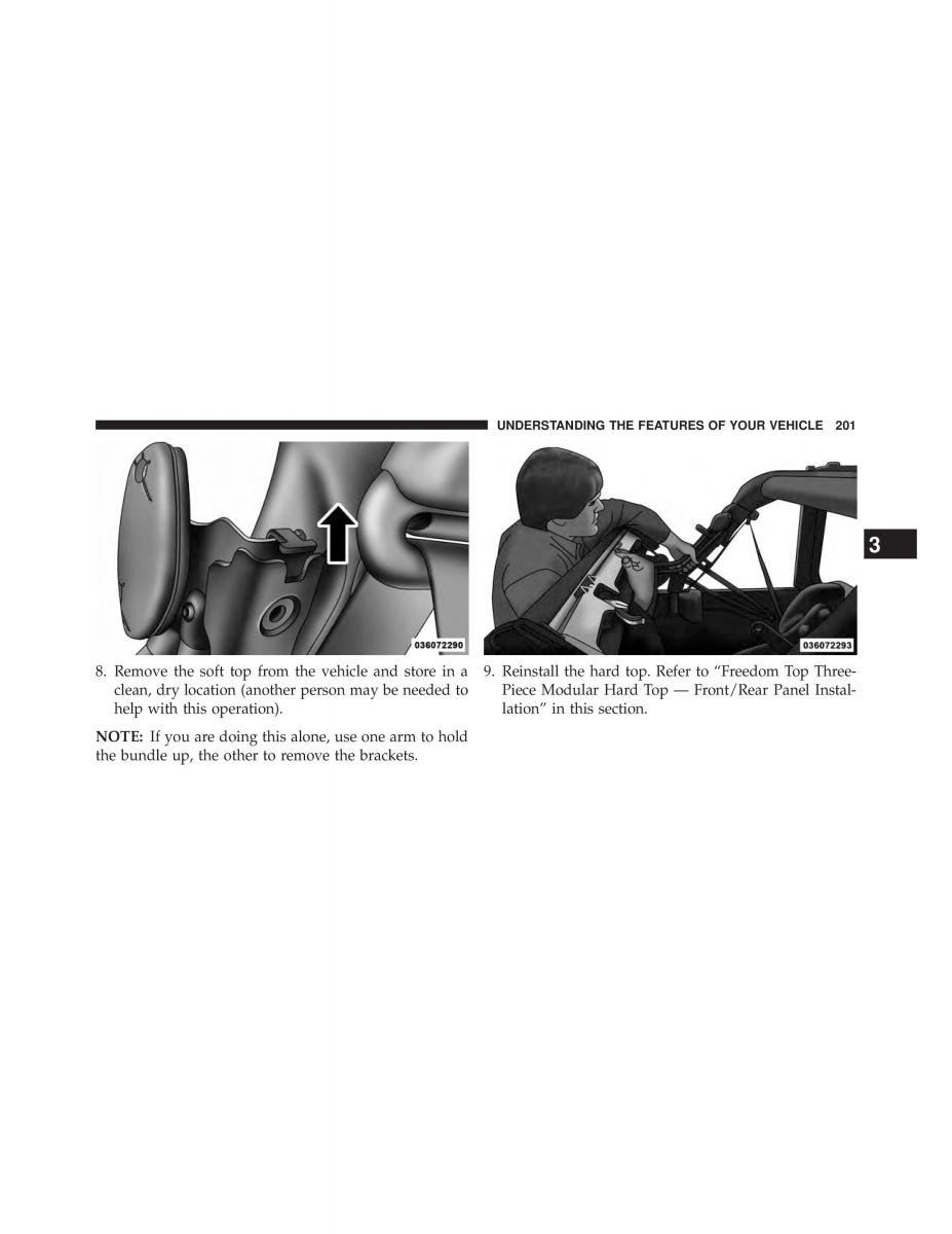 Jeep Wrangler TJ 2013 owners manual / page 203