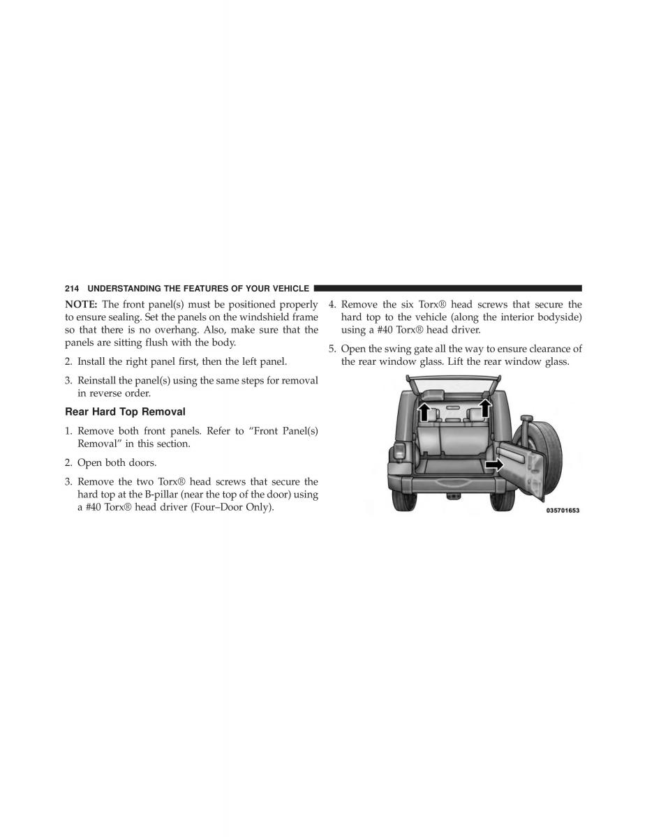 Jeep Wrangler TJ 2013 owners manual / page 216