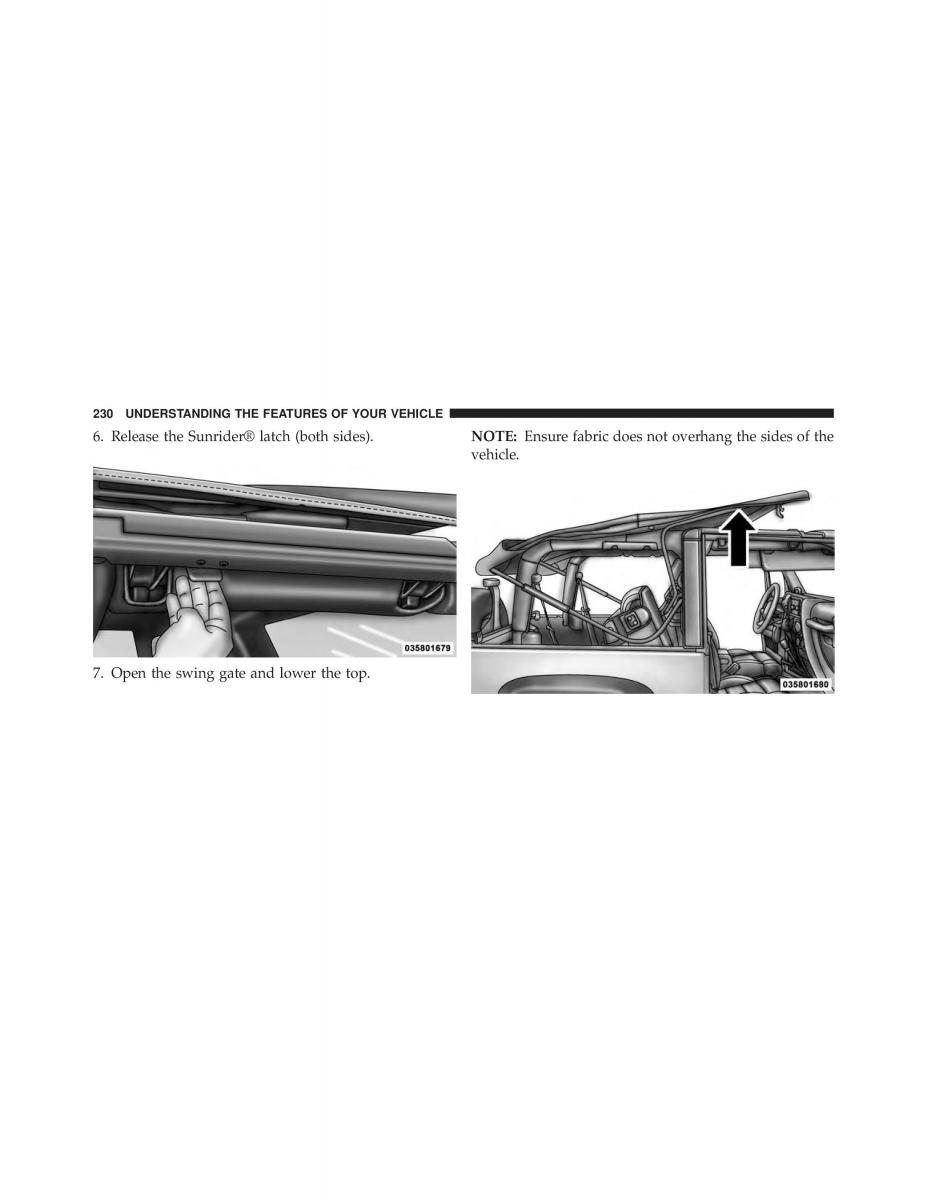 Jeep Wrangler TJ 2013 owners manual / page 232