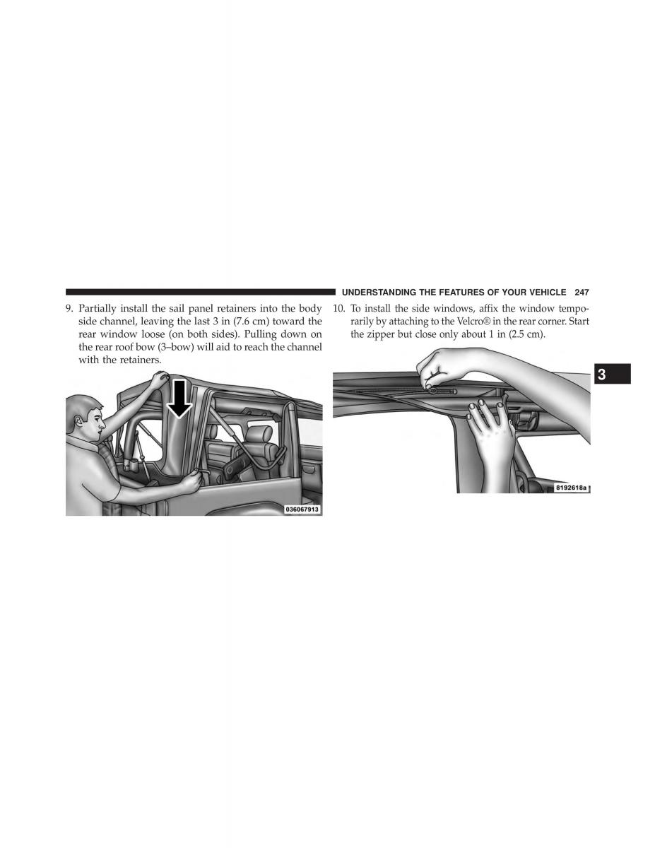 Jeep Wrangler TJ 2013 owners manual / page 249