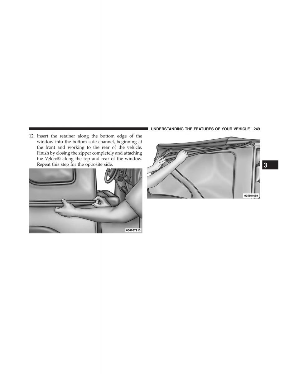 Jeep Wrangler TJ 2013 owners manual / page 251