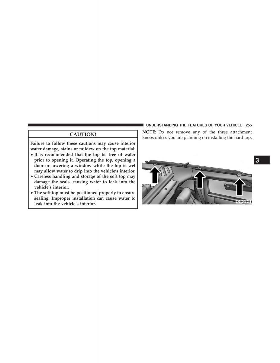 Jeep Wrangler TJ 2013 owners manual / page 257