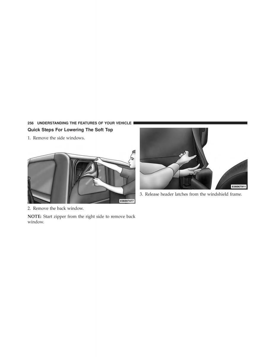 Jeep Wrangler TJ 2013 owners manual / page 258