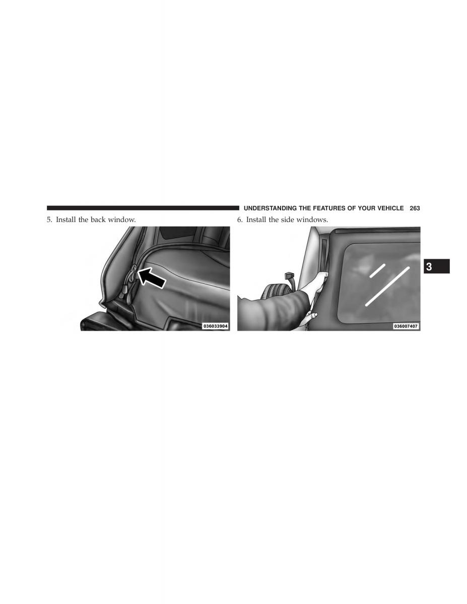 Jeep Wrangler TJ 2013 owners manual / page 265