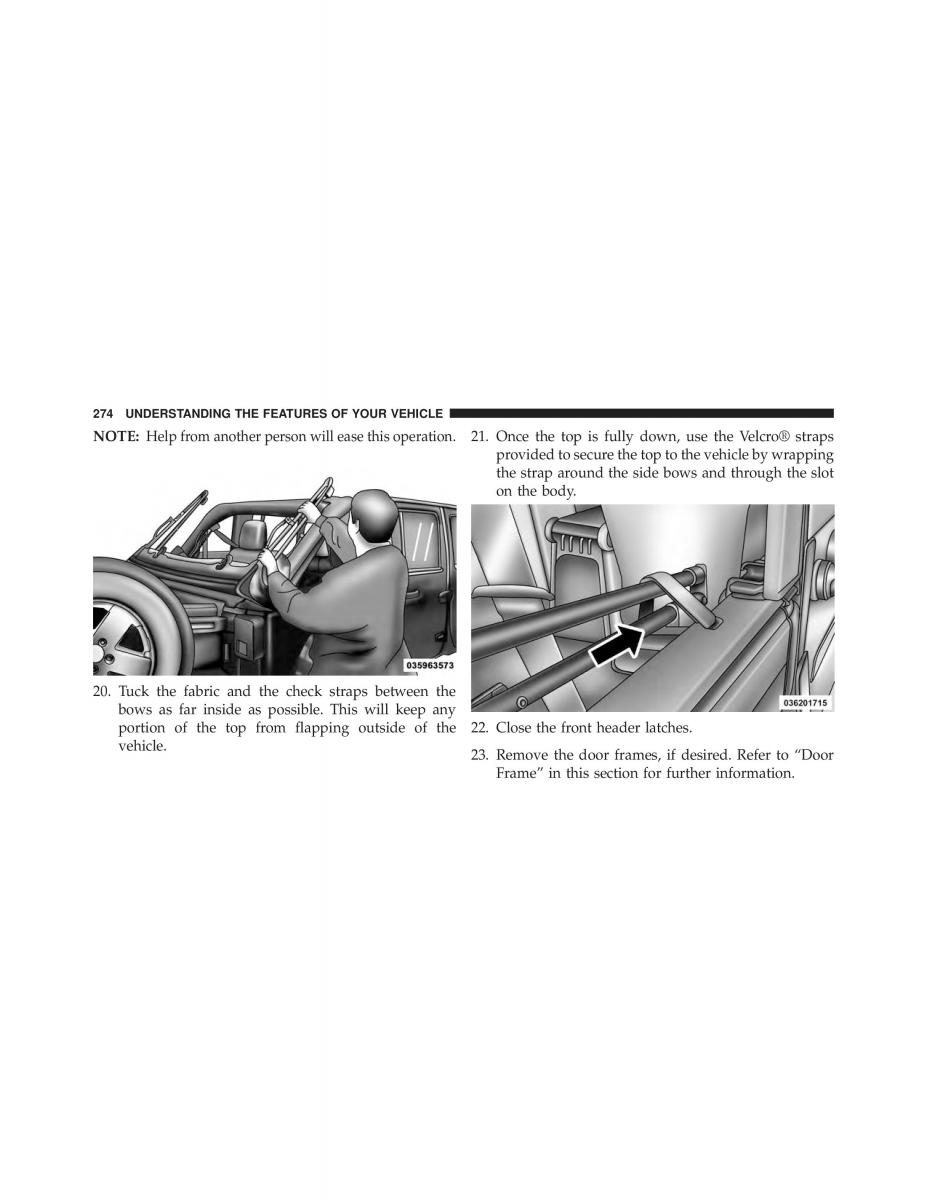 Jeep Wrangler TJ 2013 owners manual / page 276