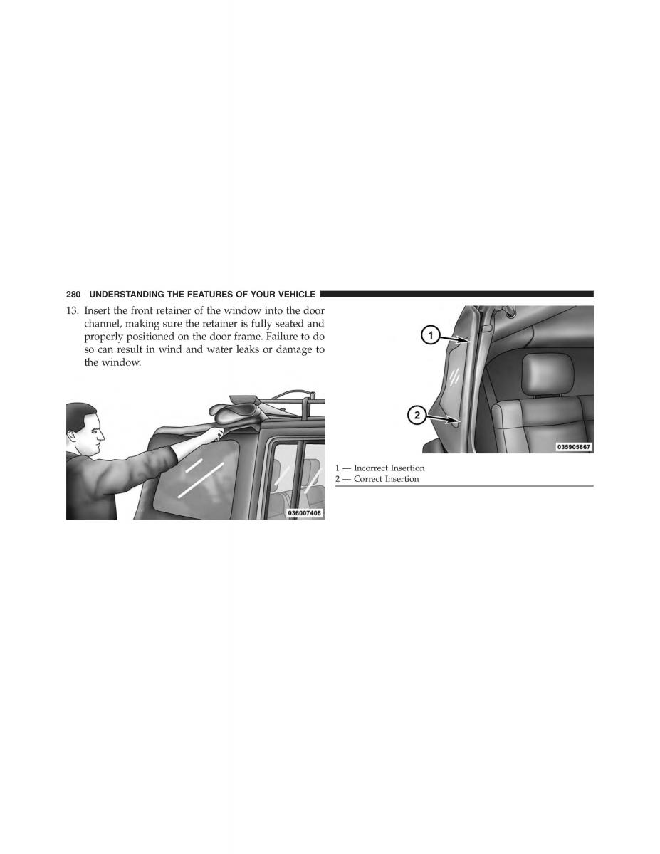 Jeep Wrangler TJ 2013 owners manual / page 282