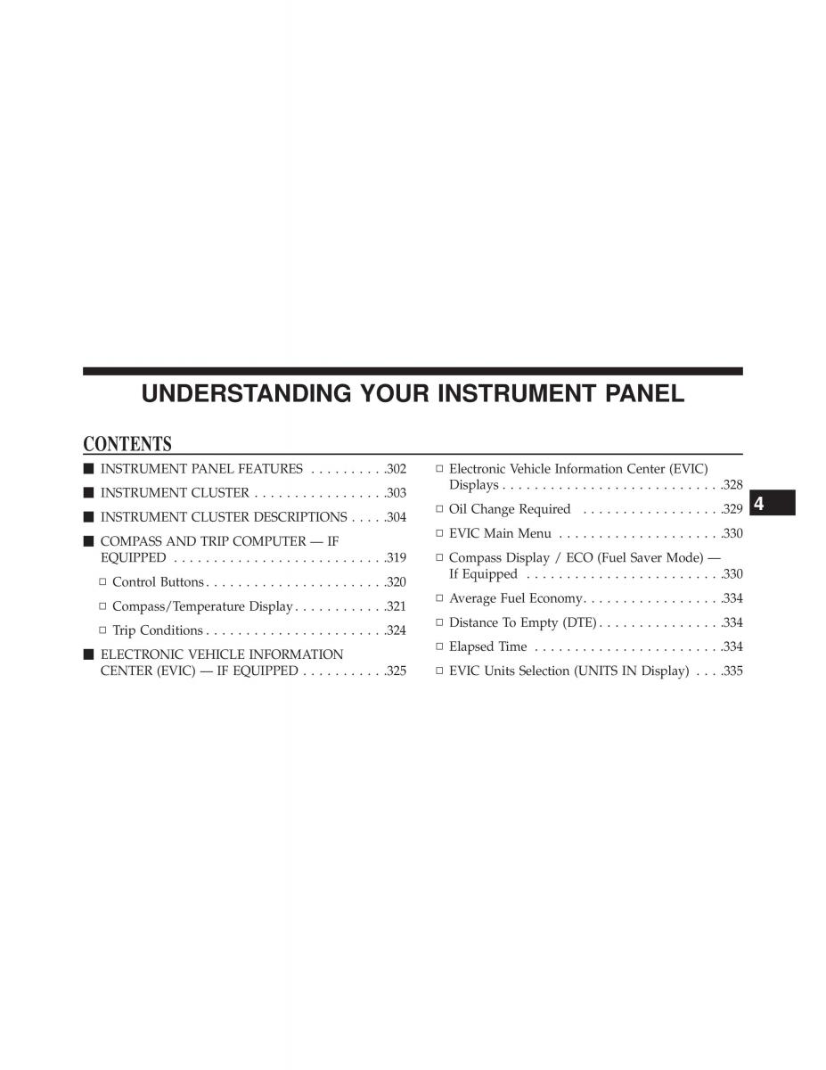 Jeep Wrangler TJ 2013 owners manual / page 301