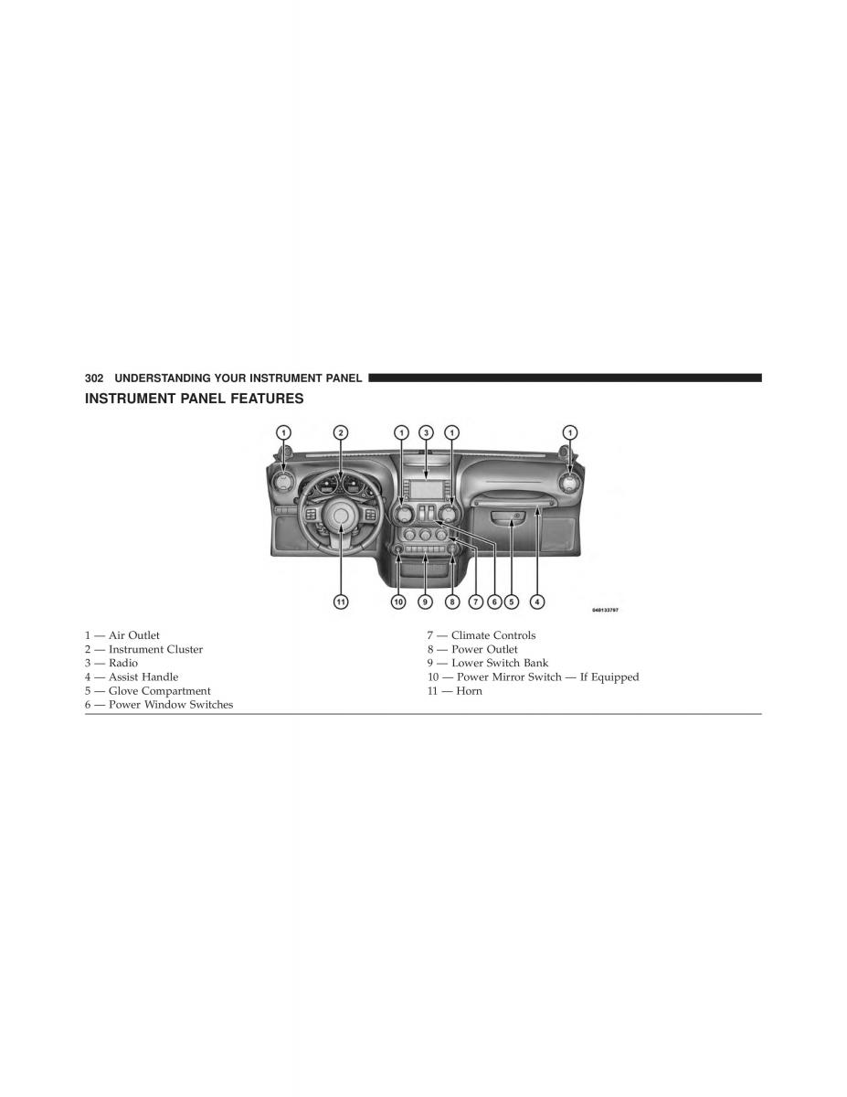 Jeep Wrangler TJ 2013 owners manual / page 304