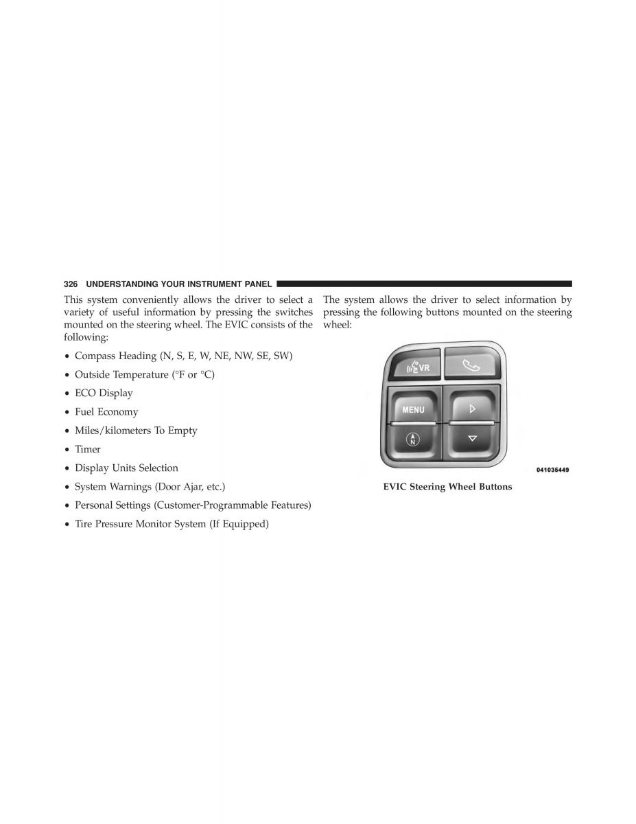 Jeep Wrangler TJ 2013 owners manual / page 328