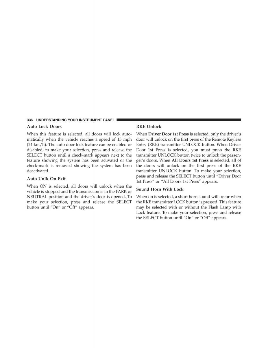 Jeep Wrangler TJ 2013 owners manual / page 338