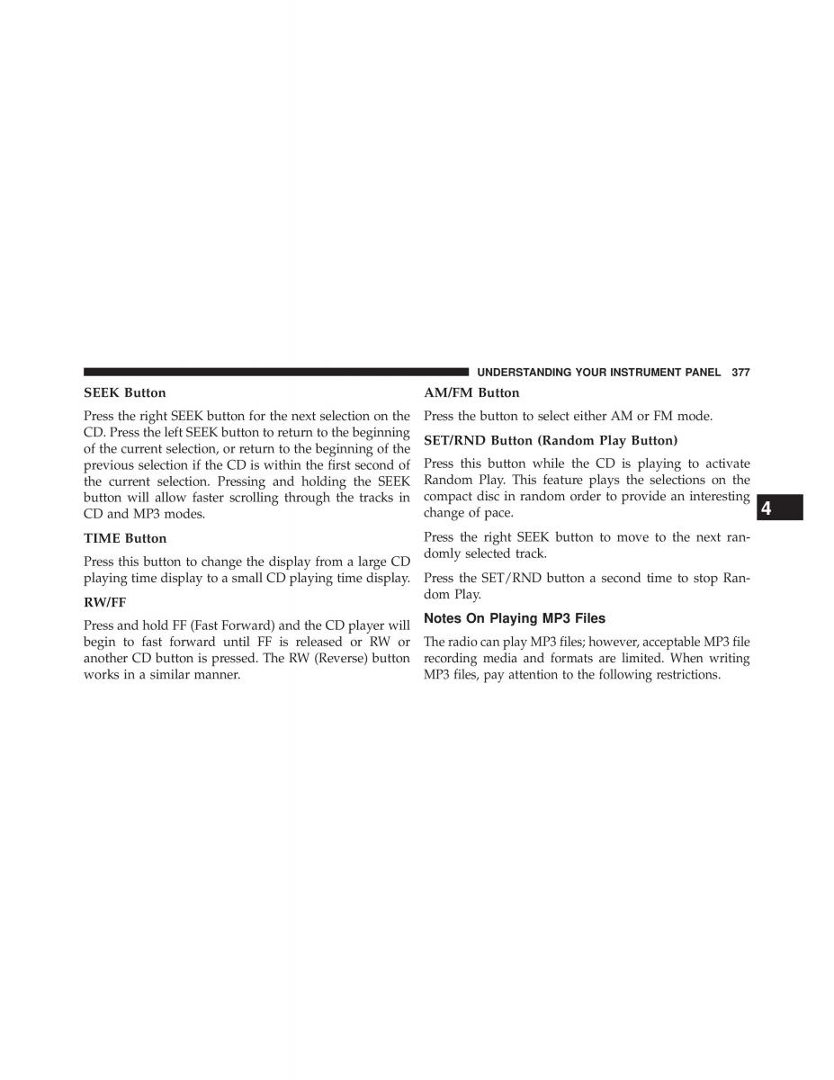 Jeep Wrangler TJ 2013 owners manual / page 379