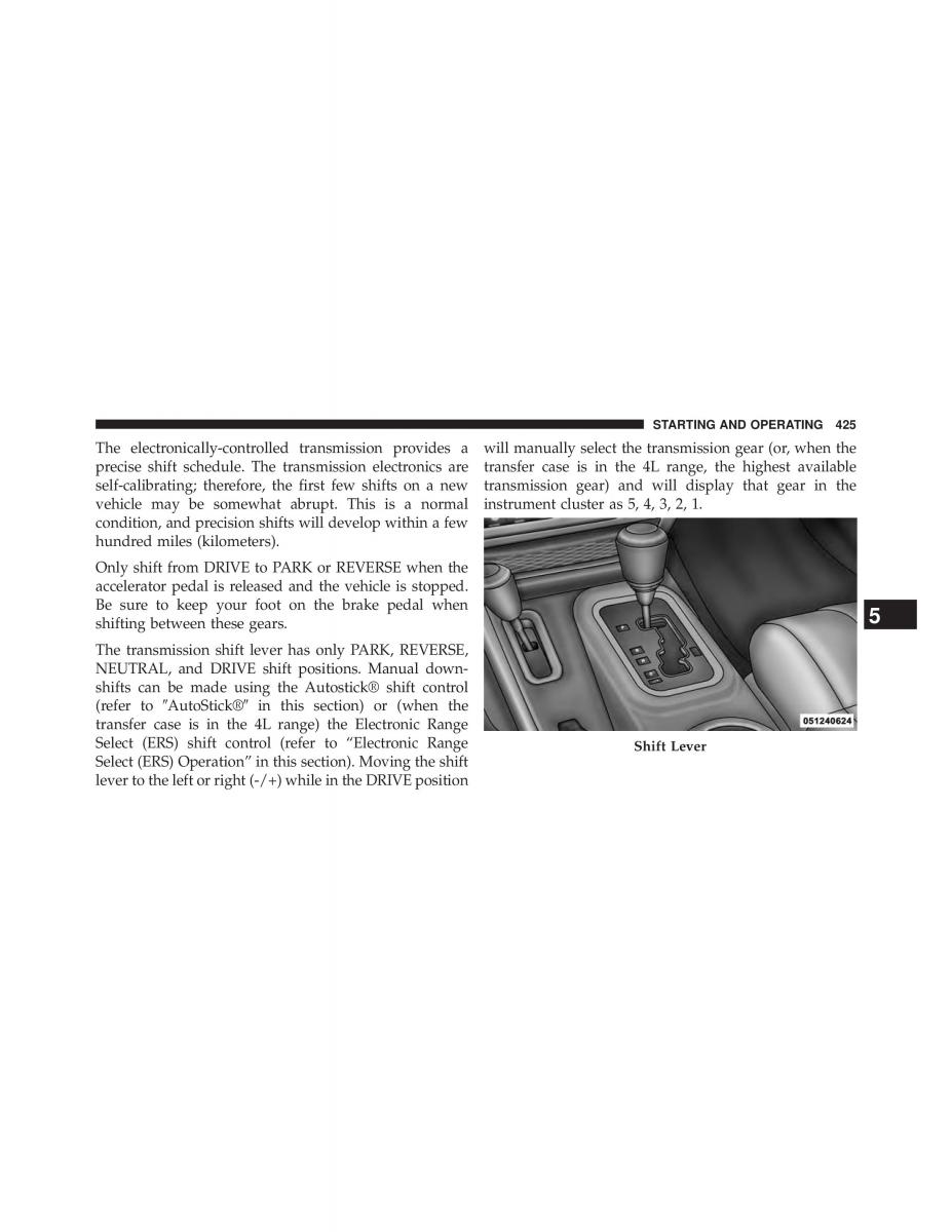 Jeep Wrangler TJ 2013 owners manual / page 427