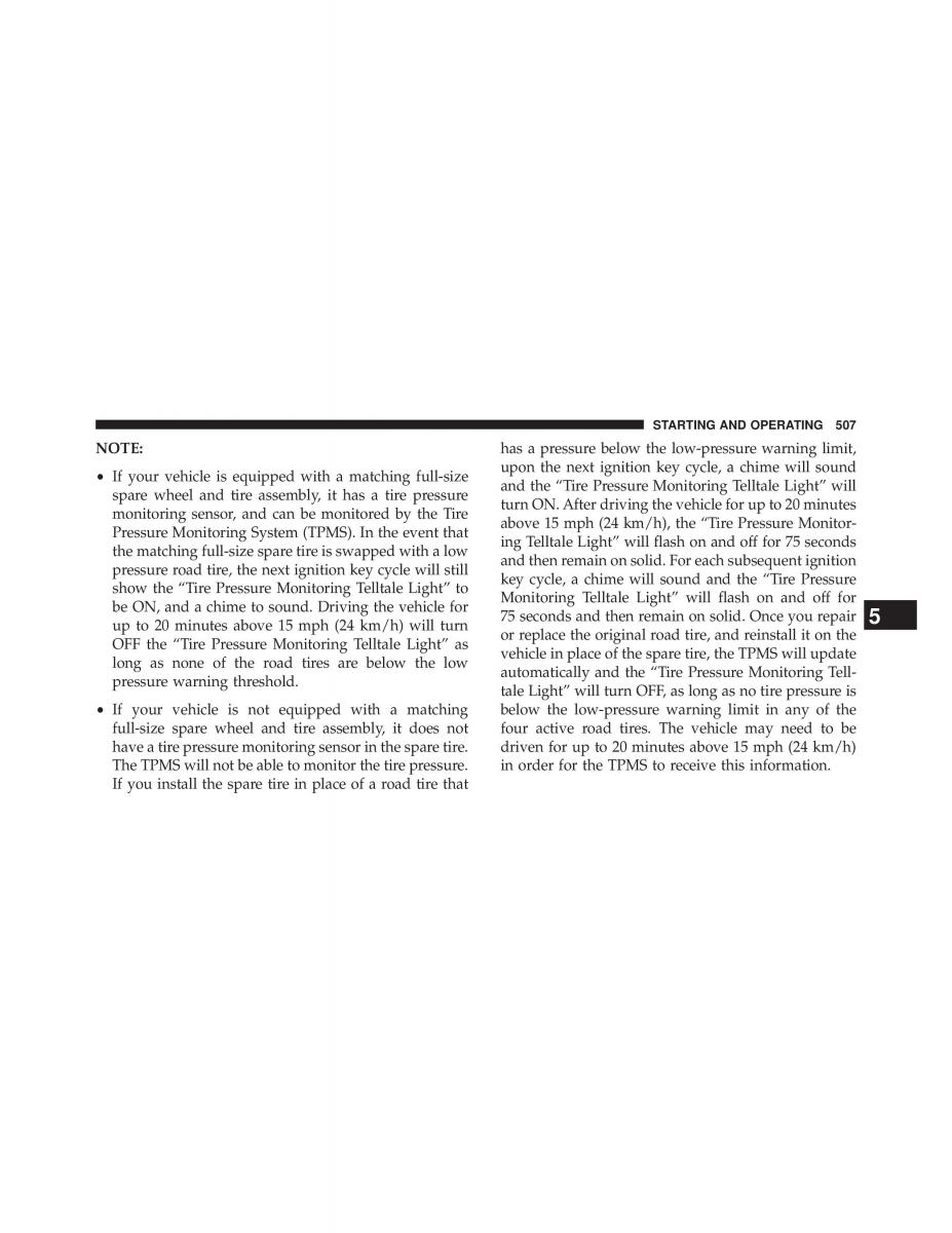 Jeep Wrangler TJ 2013 owners manual / page 509