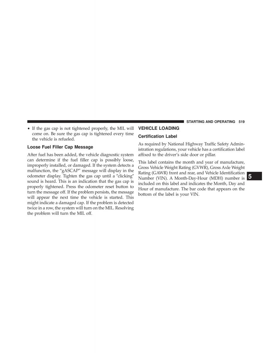 Jeep Wrangler TJ 2013 owners manual / page 521