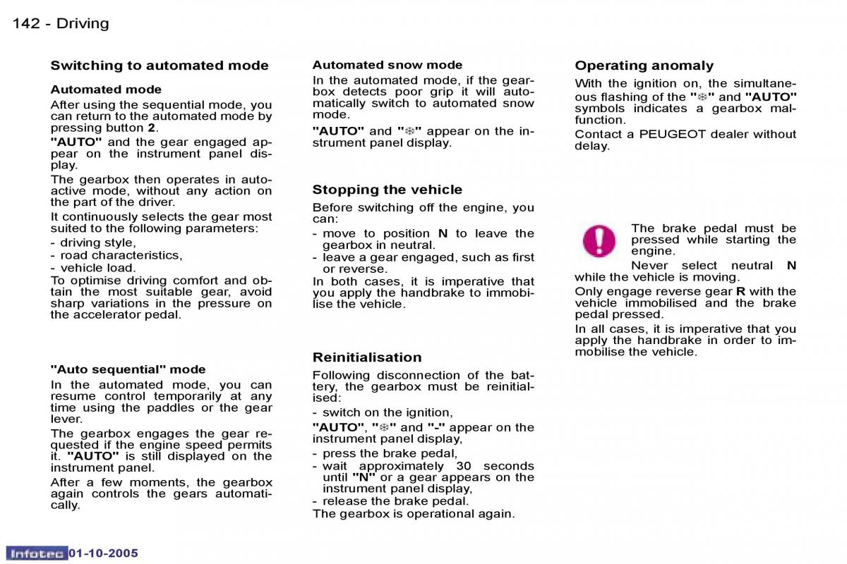 Peugeot 1007 owners manual / page 55