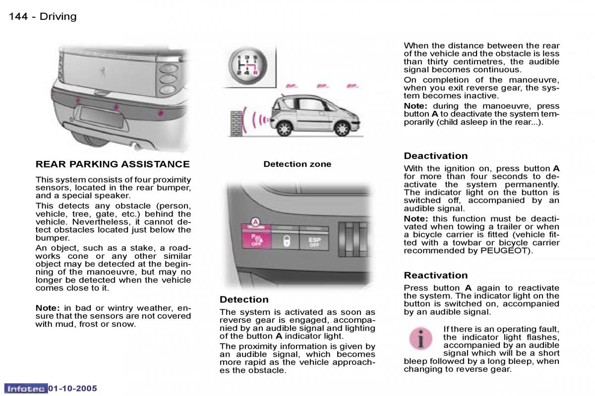 Peugeot 1007 owners manual / page 57