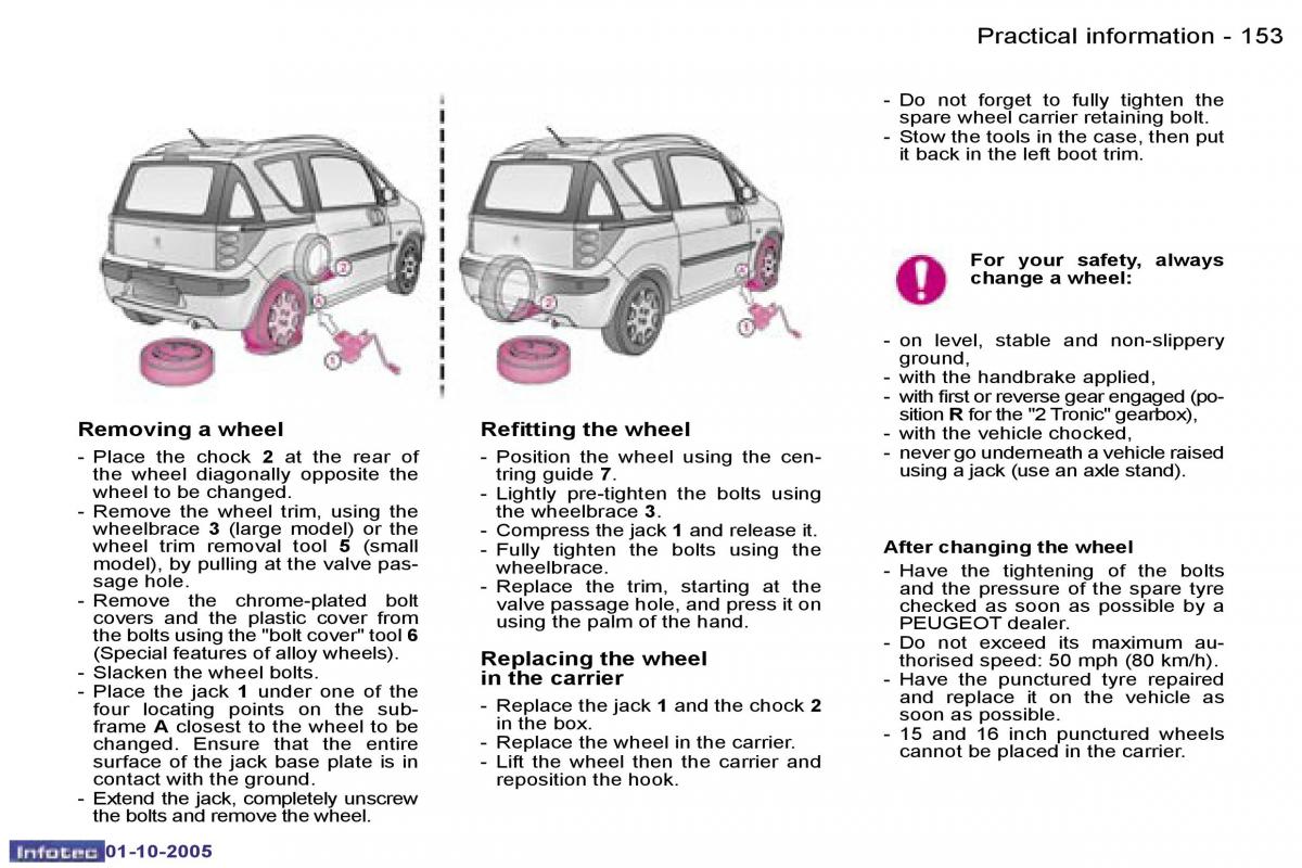 Peugeot 1007 owners manual / page 63