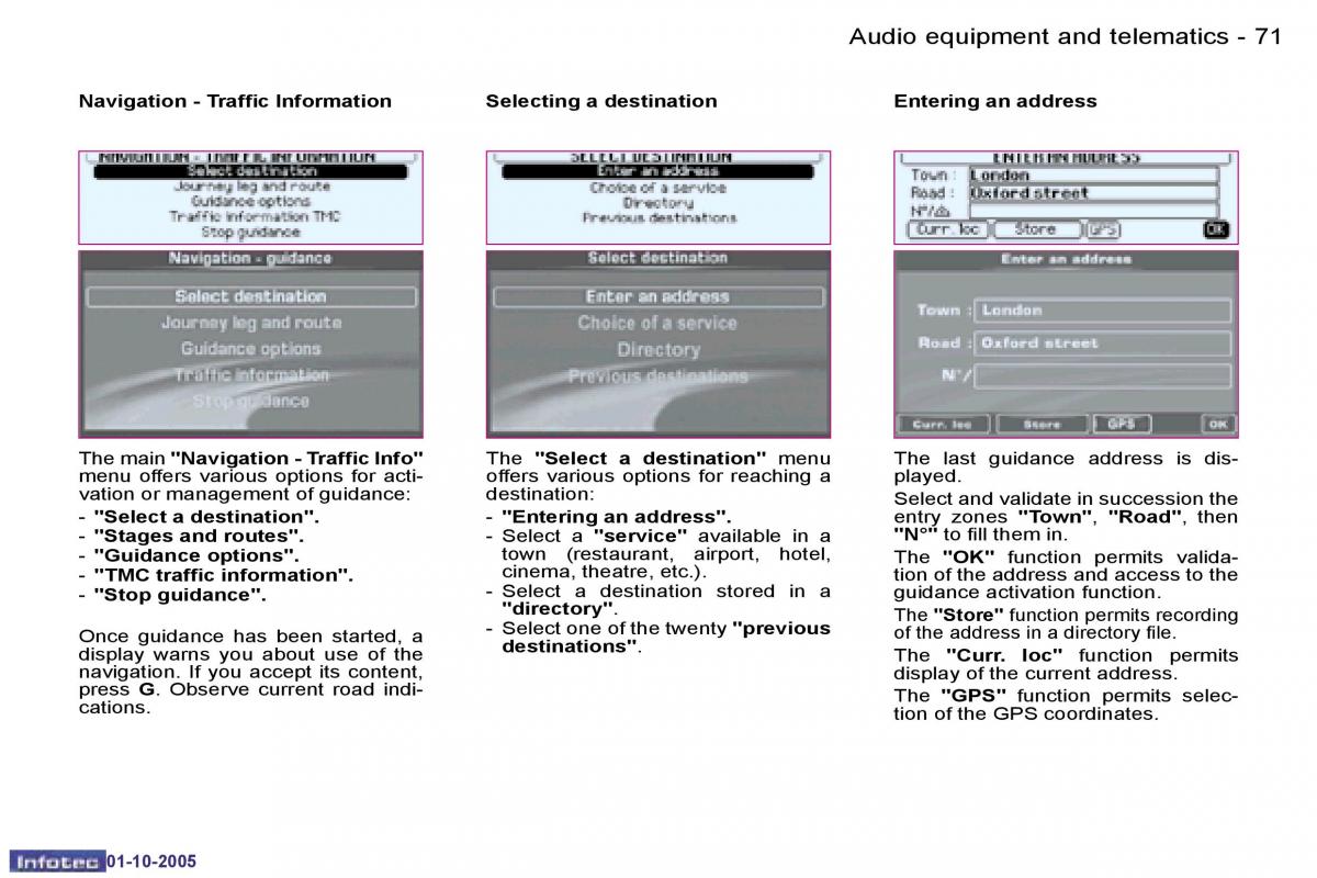 Peugeot 1007 owners manual / page 100