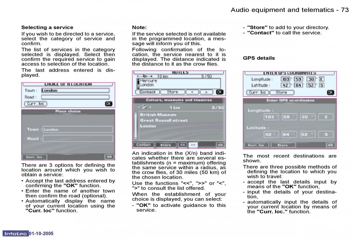 Peugeot 1007 owners manual / page 102