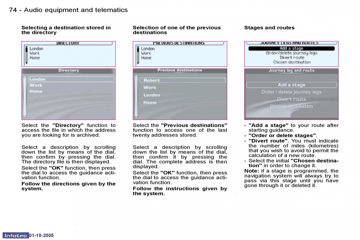 Peugeot 1007 owners manual / page 103