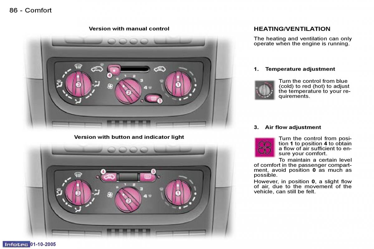 Peugeot 1007 owners manual / page 118