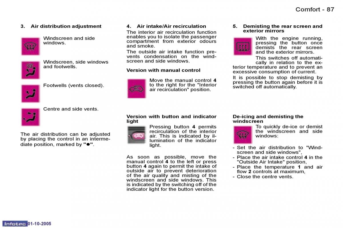 Peugeot 1007 owners manual / page 119