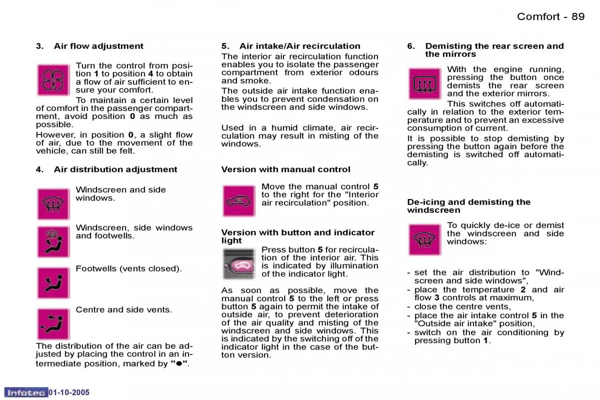 Peugeot 1007 owners manual / page 121