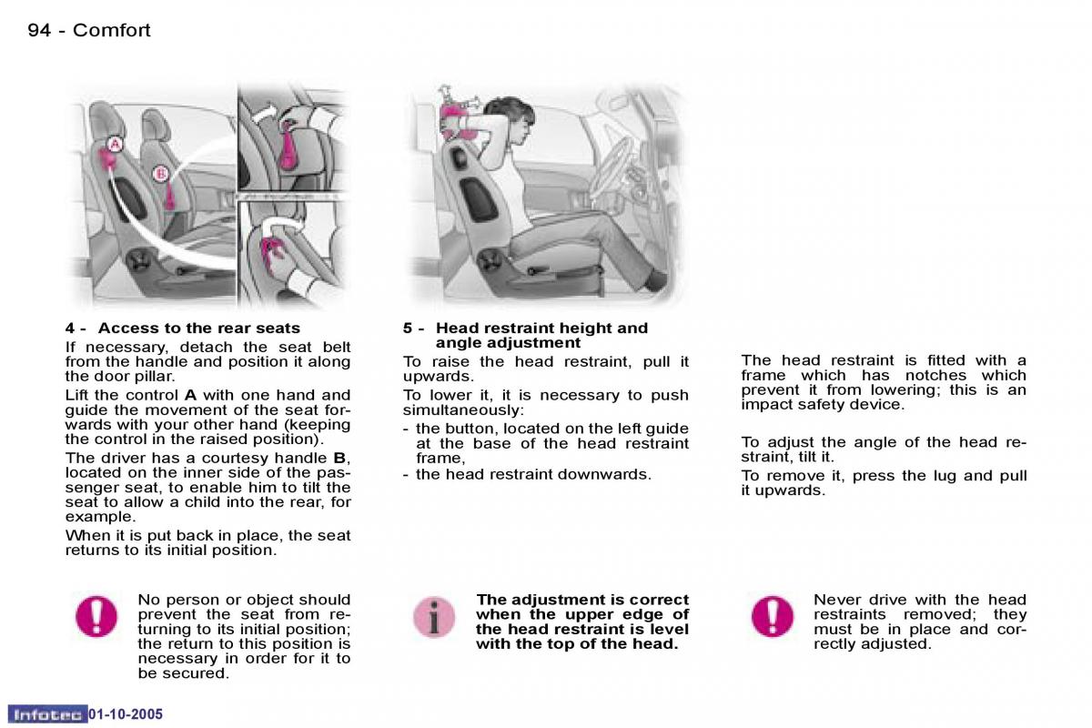 Peugeot 1007 owners manual / page 127