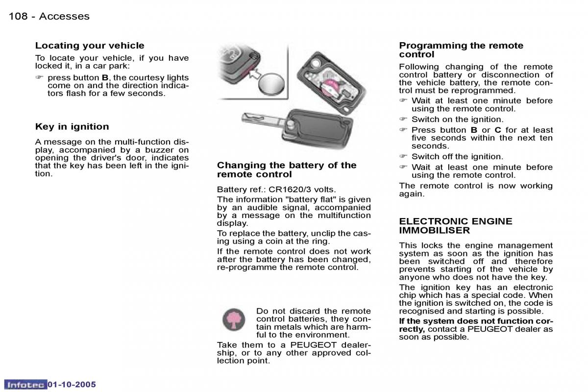 Peugeot 1007 owners manual / page 16