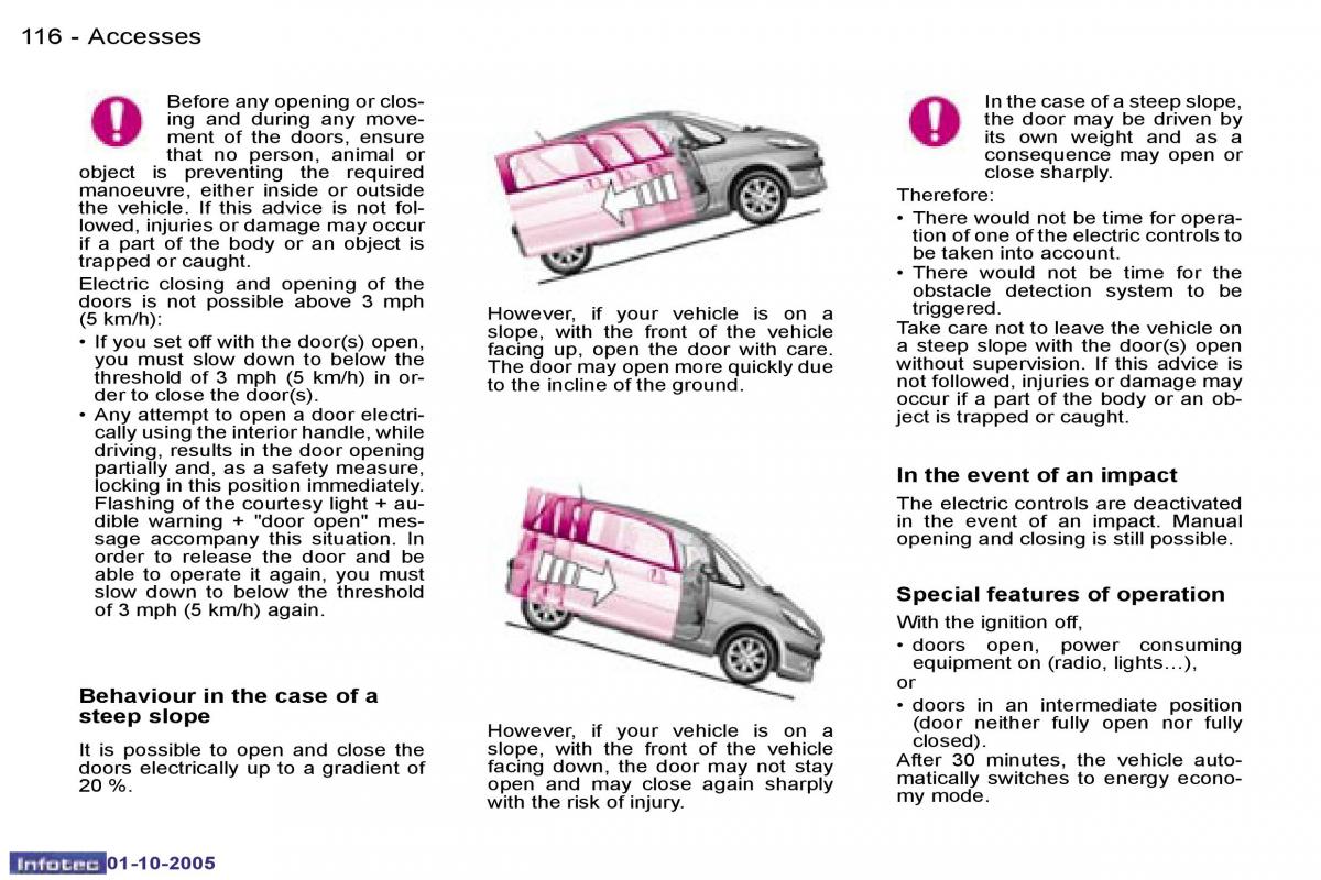 Peugeot 1007 owners manual / page 23