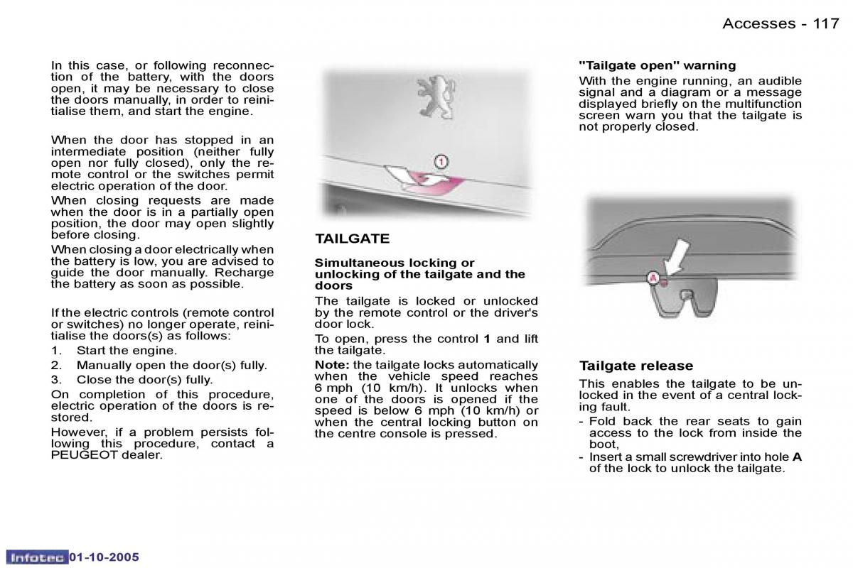 Peugeot 1007 owners manual / page 24