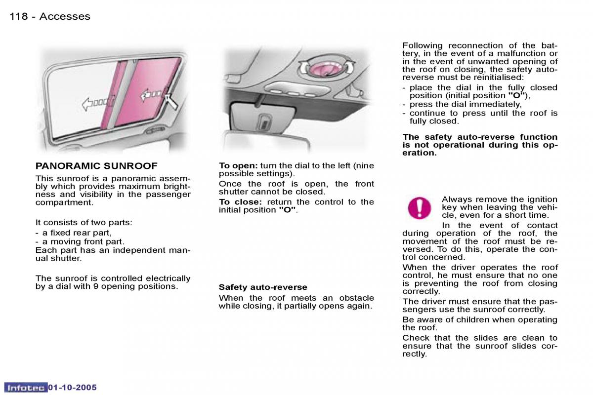 Peugeot 1007 owners manual / page 26