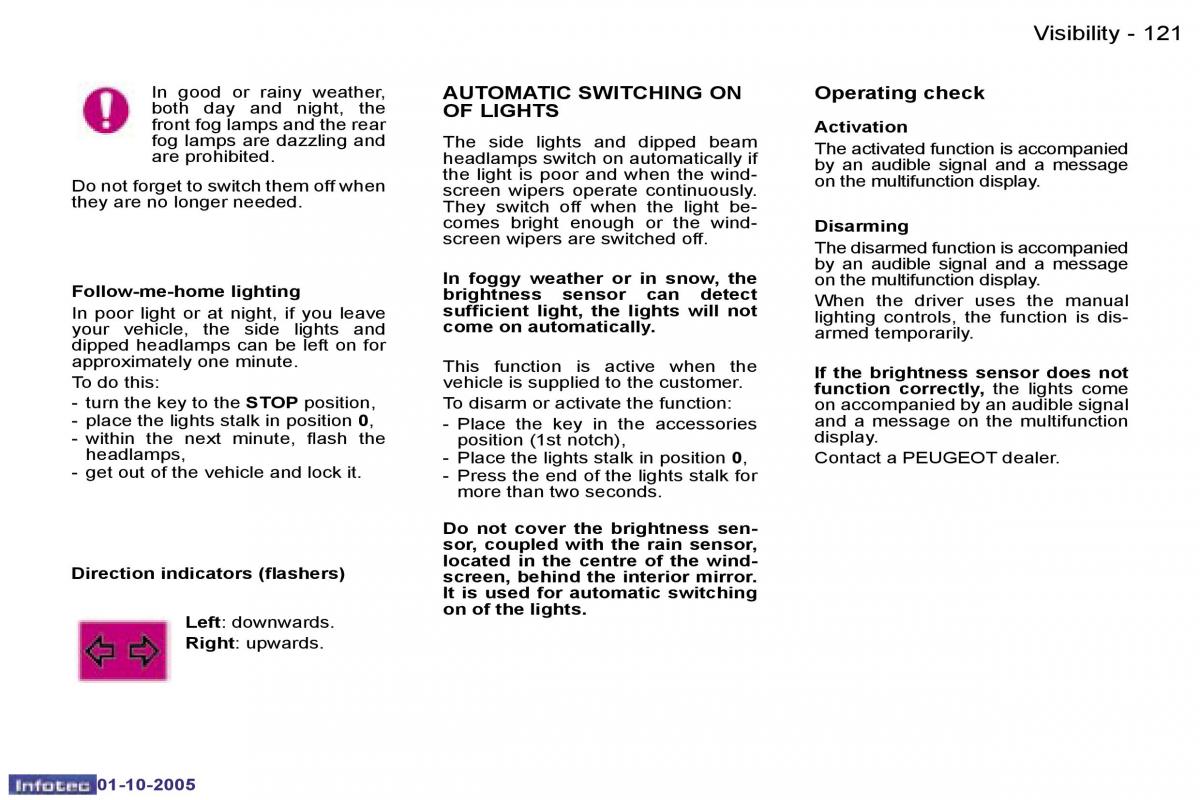 Peugeot 1007 owners manual / page 30