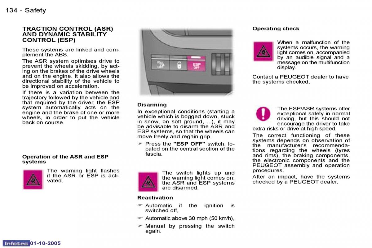 Peugeot 1007 owners manual / page 48