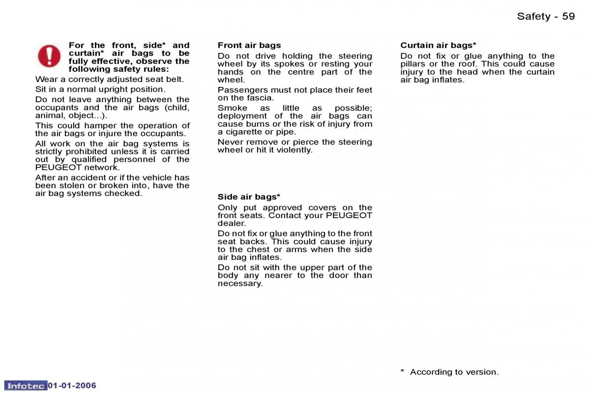 Peugeot 107 owners manual / page 55