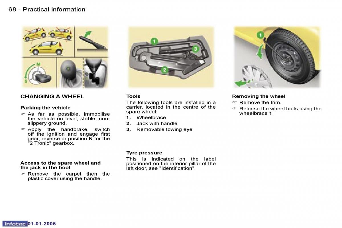 Peugeot 107 owners manual / page 66