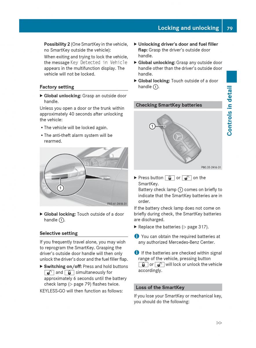 Mercedes Benz E Class W212 2010 owners manual / page 81