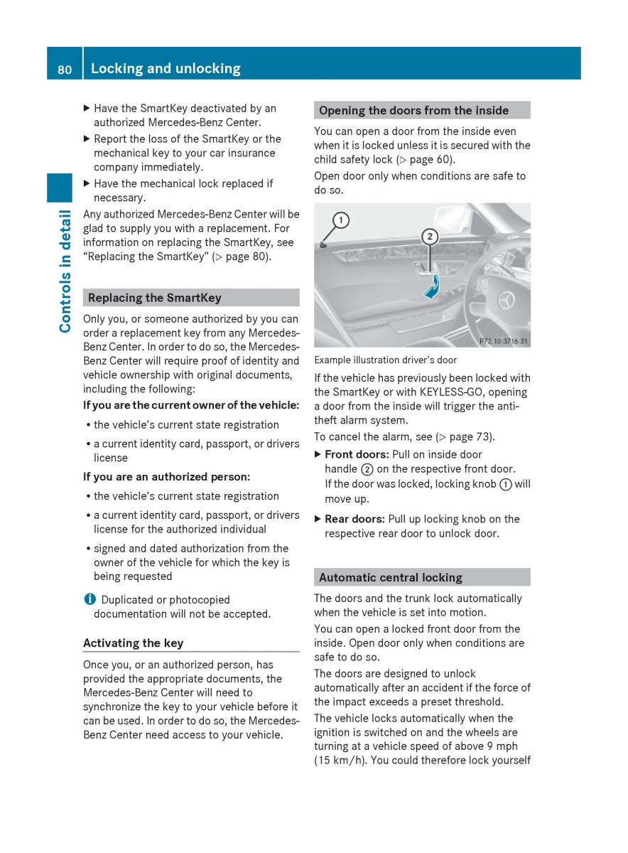 mercedes benz e class w212 2010 owners manual / page 82