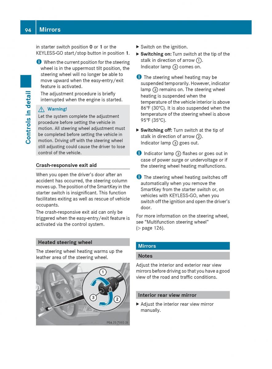 Mercedes Benz E Class W212 2010 owners manual / page 96