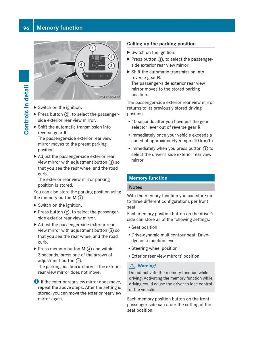 Mercedes Benz E Class W212 2010 owners manual / page 98