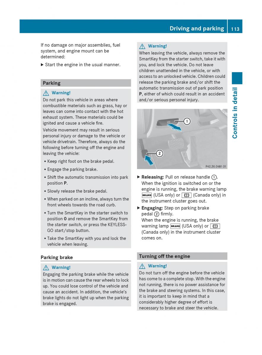 Mercedes Benz E Class W212 2010 owners manual / page 115