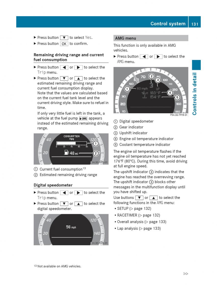 Mercedes Benz E Class W212 2010 owners manual / page 133